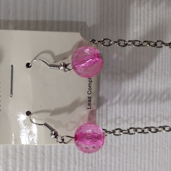 Women's Silver Tone Layered Colorful Beaded Necklace w/ Matching Earrings, 32-in - Picture 6 of 6